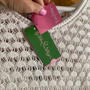 Lilly Pulitzer White Crochet Top